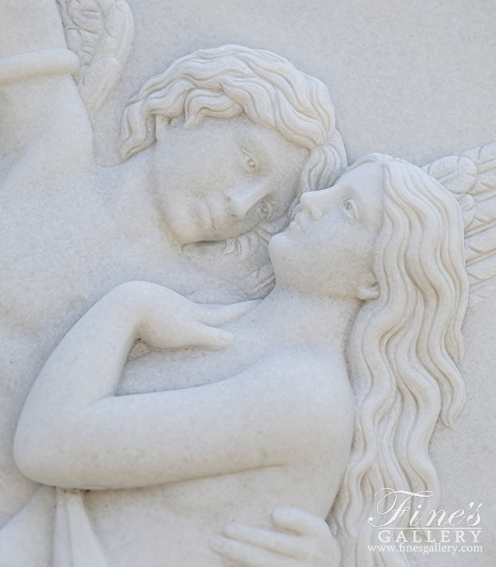 Marble Statues  - Angel Seduction In Statuary White Marble  - MS-1519